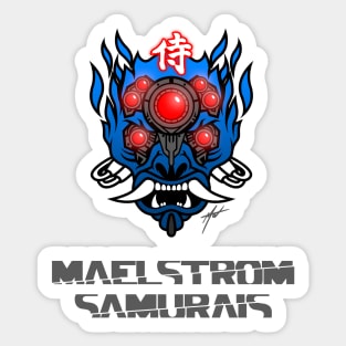 Maelstrom Samurais - Blue Oni Sticker